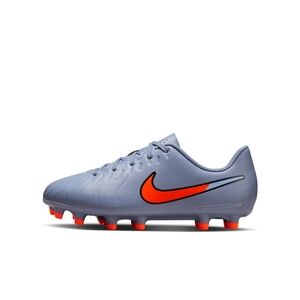 Nike Light Gray and Bright Orange Soccer Cleats